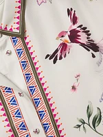 Wilah Ophelia Floral Silk-Blend Shirt