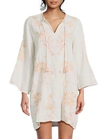 Danika Floral Linen Minidress