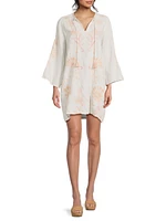 Danika Floral Linen Minidress