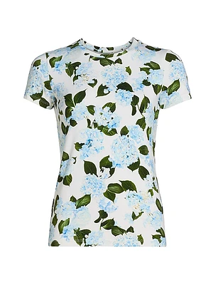 Ressi Hydrangea Crewneck T-Shirt