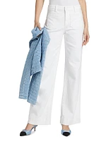 Nolan Patch Pocket Wide-Leg Jeans