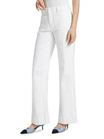 Nolan Patch Pocket Wide-Leg Jeans