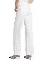 Nolan Patch Pocket Wide-Leg Jeans