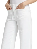 Nolan Patch Pocket Wide-Leg Jeans