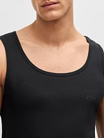 Three-Pack of Cotton Tank Tops with Embroidered Logos