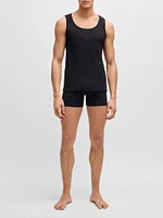 Three-Pack of Cotton Tank Tops with Embroidered Logos