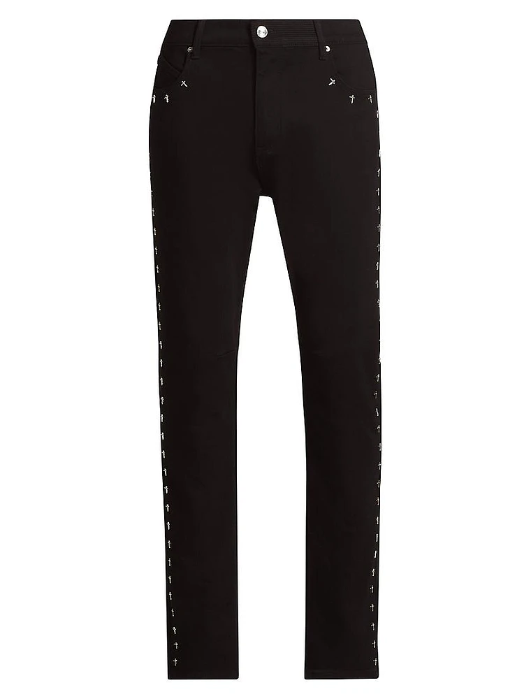 Bryant Cross Stretch High-Rise Slim-Fit Jeans