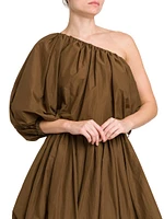 One-Shoulder Bubble Top