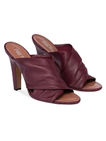 Maria 100MM Leather Mules