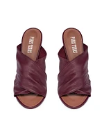 Maria 100MM Leather Mules
