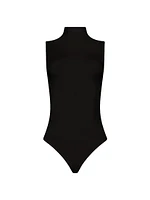 Mock Turtleneck Sleeveless Bodysuit