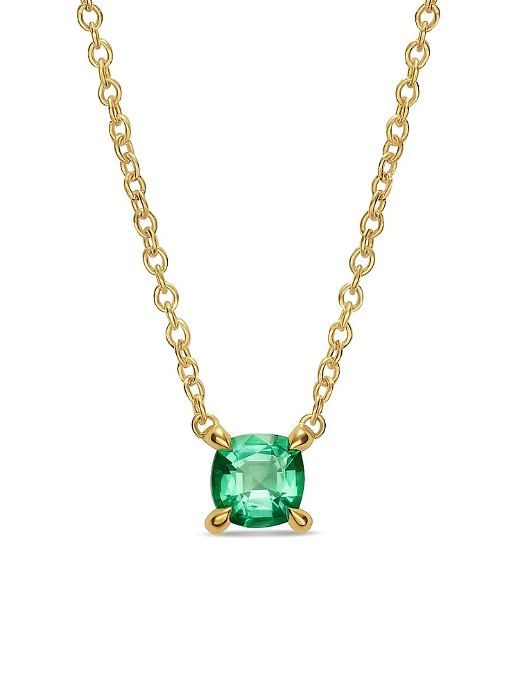 Micro Chatelaine Pendant Necklace 18K Yellow Gold