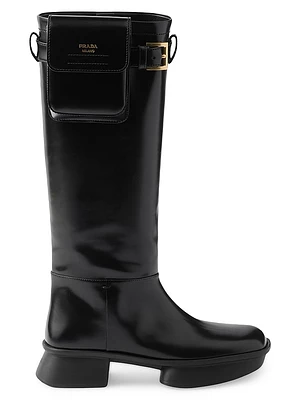 Brushed Leather Boots