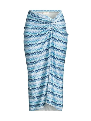 Xana Chevron Coverup Skirt