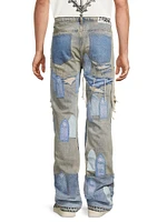 Repaired Patchwork Relaxed Jeans