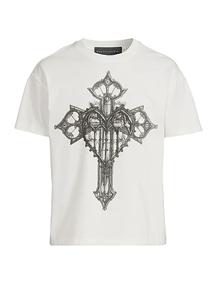 Crossed Heart Crewneck T-Shirt
