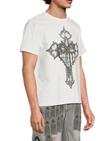 Crossed Heart Crewneck T-Shirt