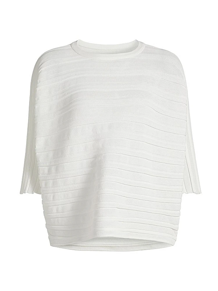 Step Plissé Knit Top