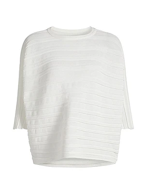 Step Plissé Knit Top