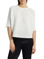 Step Plissé Knit Top