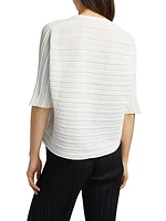 Step Plissé Knit Top