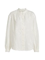 Palmyra Embroidered Cotton Blouse