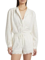 Palmyra Embroidered Cotton Blouse