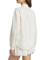 Palmyra Embroidered Cotton Blouse