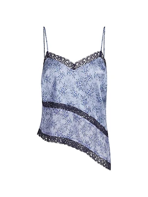 Auren Lace-Trimmed Silk Camisole