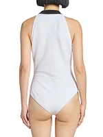 Logo Knit Sleeveless Bodysuit