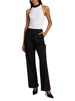 Logo Knit Sleeveless Bodysuit