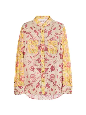 Shirt Mussola Paisley Speculare Voyage Imaginaire
