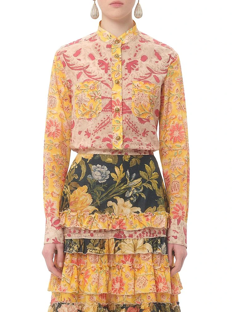 Shirt Mussola Paisley Speculare Voyage Imaginaire