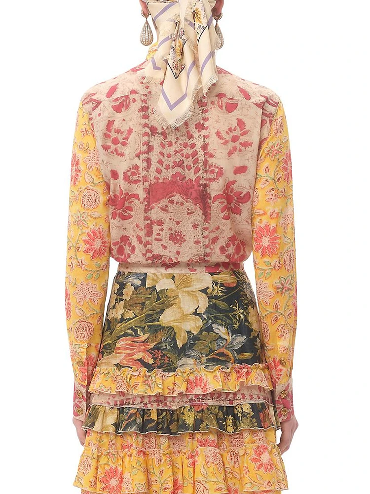 Shirt Mussola Paisley Speculare Voyage Imaginaire