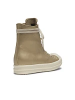Metallic Leather Sneakers