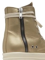 Metallic Leather Sneakers