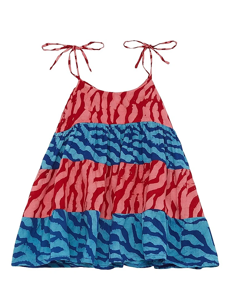 Baby Girl's, Little Girl's & Tito Printed Colorblock Dress