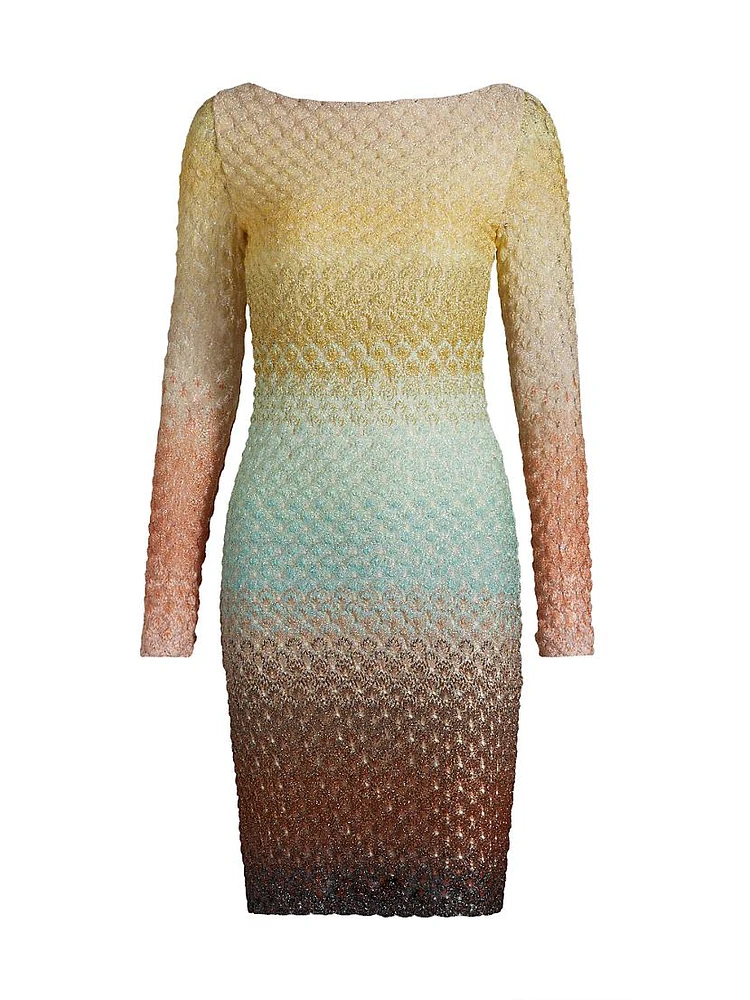Raschel Lace Degradé Minidress