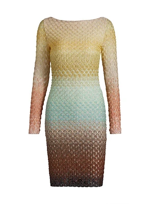 Raschel Lace Degradé Minidress