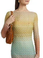 Raschel Lace Degradé Minidress