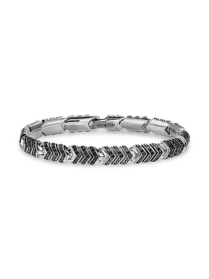Chevron Link Bracelet Sterling Silver