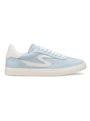Runaround Logo Denim & Leather Sneakers