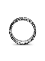 Chevron Band Ring Sterling Silver