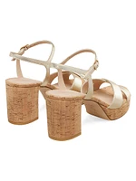 Dayna 75MM Leather Platform Sandals