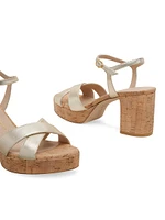Dayna 75MM Leather Platform Sandals