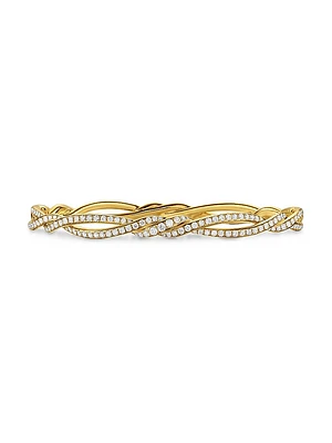 Wisteria Bangle Bracelet 18K Yellow Gold