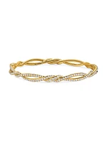Wisteria Bangle Bracelet 18K Yellow Gold