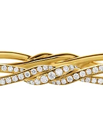 Wisteria Bangle Bracelet 18K Yellow Gold