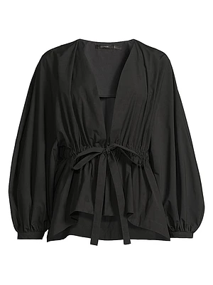 Voluminous Puff-Sleeve Jacket