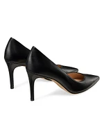 Stuart Power 75MM Leather Pumps
